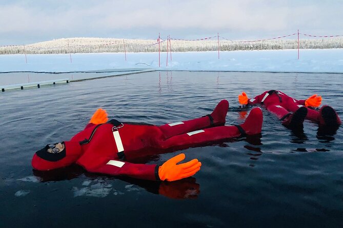 Arctic Day with Ice Fishing and Floating - Ice Floating in a Floating Suit: The Most Memorable Cold Challenge