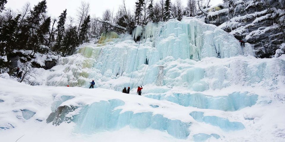 From Rovaniemi: Korouoma Frozen Waterfalls Small-Group Hike - Inside Korouoma National Park: the frozen-waterfall moment