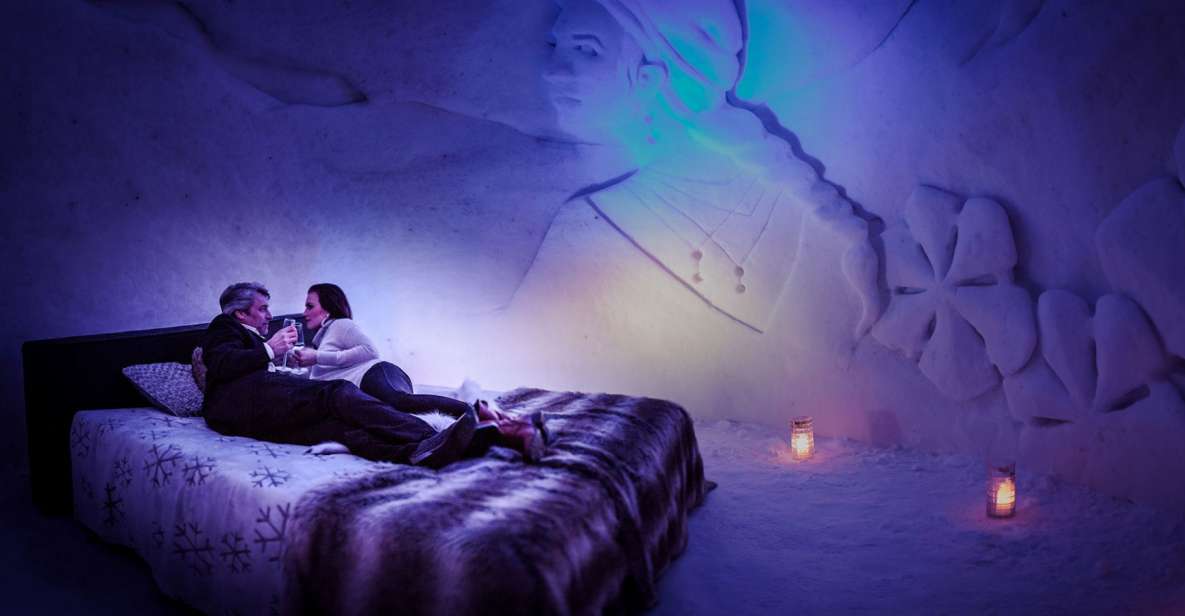 From Rovaniemi: SnowHotel Visit with Ice Restaurant Dinner - Dinner inside the Ice Restaurant: cozy contrast with local flavors