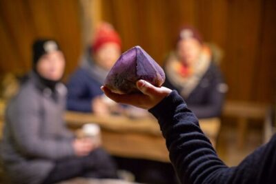 Full-Day Snowshoeing Adventure in Amethyst Mine Pyhä Luosto - Snowshoeing through deep snow and up to the fells