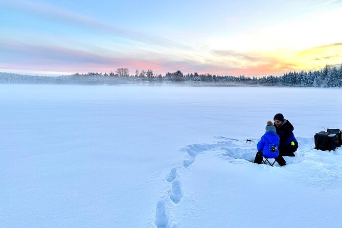 Ice Fishing in Rovaniemi - Drilling the hole: the skill that makes everything else click