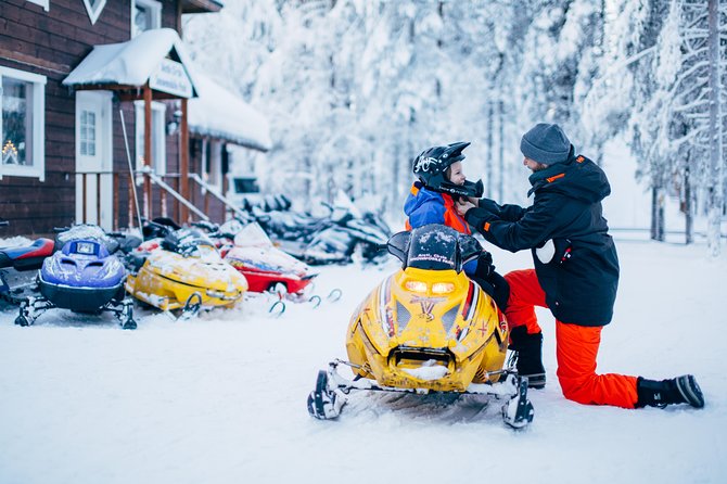 Lapland Family Snowmobile Safari from Rovaniemi - The 3-hour flow: pickup, riding time, kid activities, and campfire recharge
