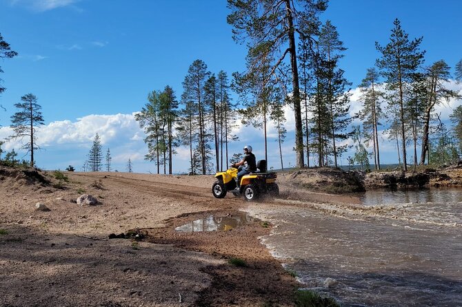 Midnight Sun ATV Ride During the Golden Hour from Rovaniemi - Entering the ATV: Instruction First, Then Off-Road