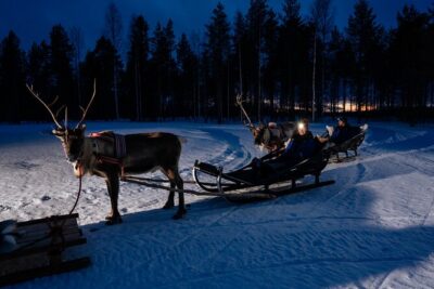 Reindeer Sleigh Ride Across the Night in Apukka Resort Rovaniemi - Getting there: pickup times, meeting point, and what can trip you up