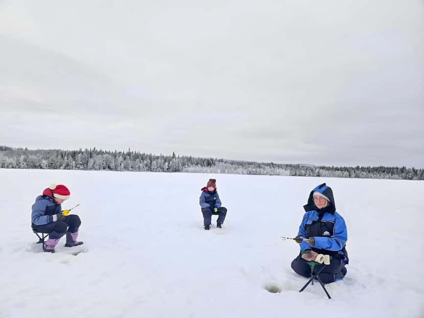Rovaniemi: Ice Fishing Small Group Tour & Barbeque - Drilling the ice and setting your rod: the real learning moment