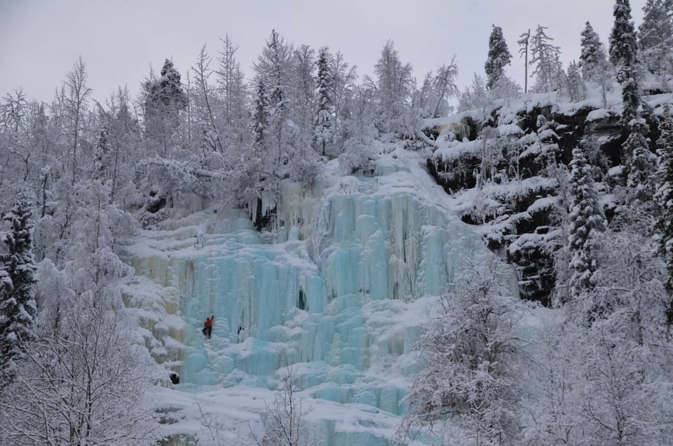 Rovaniemi: Korouoma Canyon Frozen Waterfalls Guided Hike - Fireside breaks, hot drinks, and snacks that matter on snow days