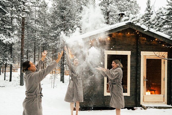 Rovaniemi Sauna World with a Hot Tub, Jacuzzi and Cold Pool - The six Finnish saunas: Traditional, Savu, Maisema, Terva, Kesä, Tynnyri