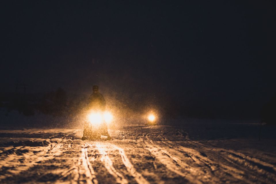 Rovaniemi: Search for Northern Lights Snowmobiling Trip - The 1.5-Hour Snowmobile Ride Through Lapland’s Snowy Forests