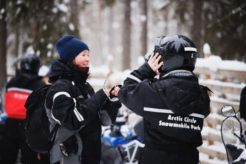 Rovaniemi: Snowmobile Tour and Reindeer Experience - First stop: Reindeer Manor, meeting the herd, and a short sledge pull